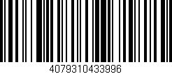 Código de barras (EAN, GTIN, SKU, ISBN): '4079310433996'