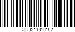 Código de barras (EAN, GTIN, SKU, ISBN): '4079311310197'