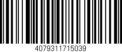 Código de barras (EAN, GTIN, SKU, ISBN): '4079311715039'