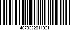 Código de barras (EAN, GTIN, SKU, ISBN): '4079322011021'
