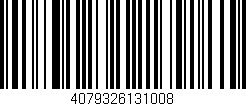 Código de barras (EAN, GTIN, SKU, ISBN): '4079326131008'