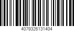Código de barras (EAN, GTIN, SKU, ISBN): '4079326131404'