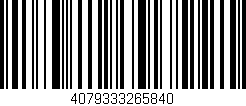 Código de barras (EAN, GTIN, SKU, ISBN): '4079333265840'