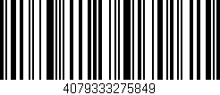 Código de barras (EAN, GTIN, SKU, ISBN): '4079333275849'