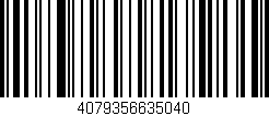 Código de barras (EAN, GTIN, SKU, ISBN): '4079356635040'