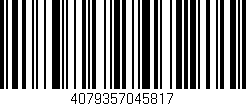 Código de barras (EAN, GTIN, SKU, ISBN): '4079357045817'