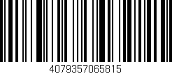 Código de barras (EAN, GTIN, SKU, ISBN): '4079357065815'