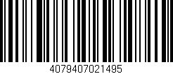 Código de barras (EAN, GTIN, SKU, ISBN): '4079407021495'