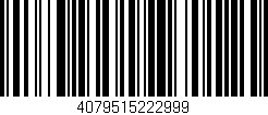 Código de barras (EAN, GTIN, SKU, ISBN): '4079515222999'