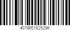 Código de barras (EAN, GTIN, SKU, ISBN): '4079651625296'
