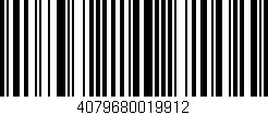 Código de barras (EAN, GTIN, SKU, ISBN): '4079680019912'