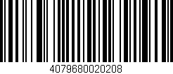 Código de barras (EAN, GTIN, SKU, ISBN): '4079680020208'