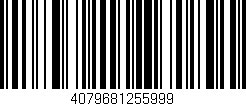 Código de barras (EAN, GTIN, SKU, ISBN): '4079681255999'