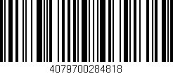 Código de barras (EAN, GTIN, SKU, ISBN): '4079700284818'