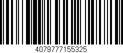 Código de barras (EAN, GTIN, SKU, ISBN): '4079777155325'