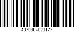Código de barras (EAN, GTIN, SKU, ISBN): '4079804023177'