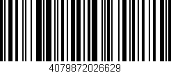 Código de barras (EAN, GTIN, SKU, ISBN): '4079872026629'
