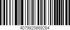 Código de barras (EAN, GTIN, SKU, ISBN): '4079920869284'