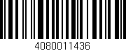 Código de barras (EAN, GTIN, SKU, ISBN): '4080011436'
