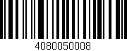 Código de barras (EAN, GTIN, SKU, ISBN): '4080050008'