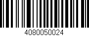 Código de barras (EAN, GTIN, SKU, ISBN): '4080050024'