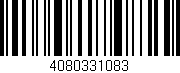 Código de barras (EAN, GTIN, SKU, ISBN): '4080331083'
