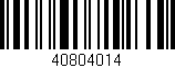 Código de barras (EAN, GTIN, SKU, ISBN): '40804014'