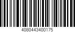 Código de barras (EAN, GTIN, SKU, ISBN): '4080443400175'