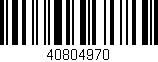 Código de barras (EAN, GTIN, SKU, ISBN): '40804970'
