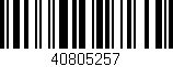 Código de barras (EAN, GTIN, SKU, ISBN): '40805257'