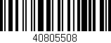 Código de barras (EAN, GTIN, SKU, ISBN): '40805508'