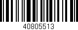 Código de barras (EAN, GTIN, SKU, ISBN): '40805513'