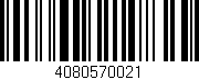 Código de barras (EAN, GTIN, SKU, ISBN): '4080570021'