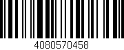 Código de barras (EAN, GTIN, SKU, ISBN): '4080570458'