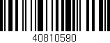 Código de barras (EAN, GTIN, SKU, ISBN): '40810590'