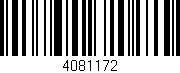 Código de barras (EAN, GTIN, SKU, ISBN): '4081172'