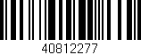 Código de barras (EAN, GTIN, SKU, ISBN): '40812277'