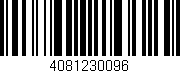 Código de barras (EAN, GTIN, SKU, ISBN): '4081230096'