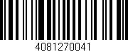 Código de barras (EAN, GTIN, SKU, ISBN): '4081270041'
