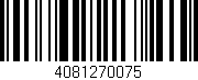 Código de barras (EAN, GTIN, SKU, ISBN): '4081270075'