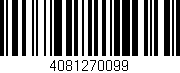 Código de barras (EAN, GTIN, SKU, ISBN): '4081270099'