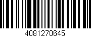 Código de barras (EAN, GTIN, SKU, ISBN): '4081270645'