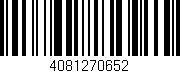 Código de barras (EAN, GTIN, SKU, ISBN): '4081270652'