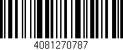 Código de barras (EAN, GTIN, SKU, ISBN): '4081270787'