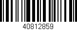 Código de barras (EAN, GTIN, SKU, ISBN): '40812859'