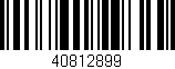 Código de barras (EAN, GTIN, SKU, ISBN): '40812899'