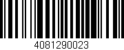 Código de barras (EAN, GTIN, SKU, ISBN): '4081290023'