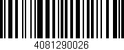Código de barras (EAN, GTIN, SKU, ISBN): '4081290026'