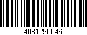 Código de barras (EAN, GTIN, SKU, ISBN): '4081290046'