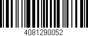 Código de barras (EAN, GTIN, SKU, ISBN): '4081290052'